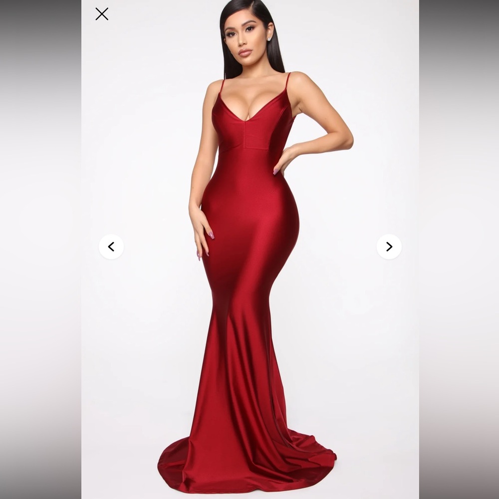 Elegant Red Evening Gown